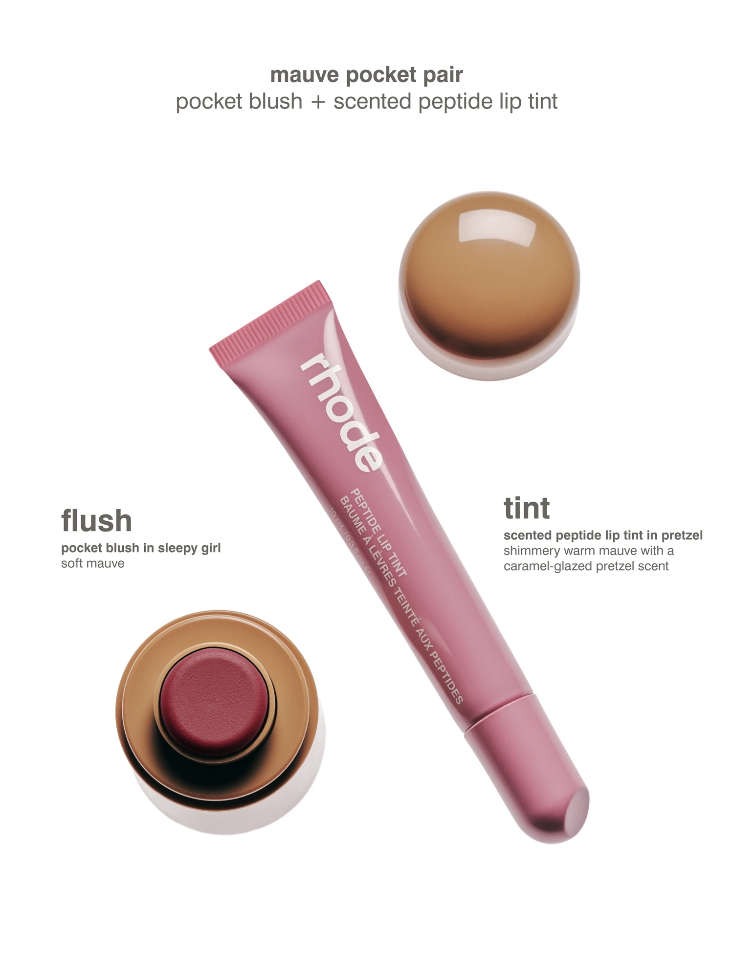Suzuka！rhode フェイスカラー 2本セット rhode - Pocket Pair Limited Edition Lip + Cheek Set Mauve | MECCA
