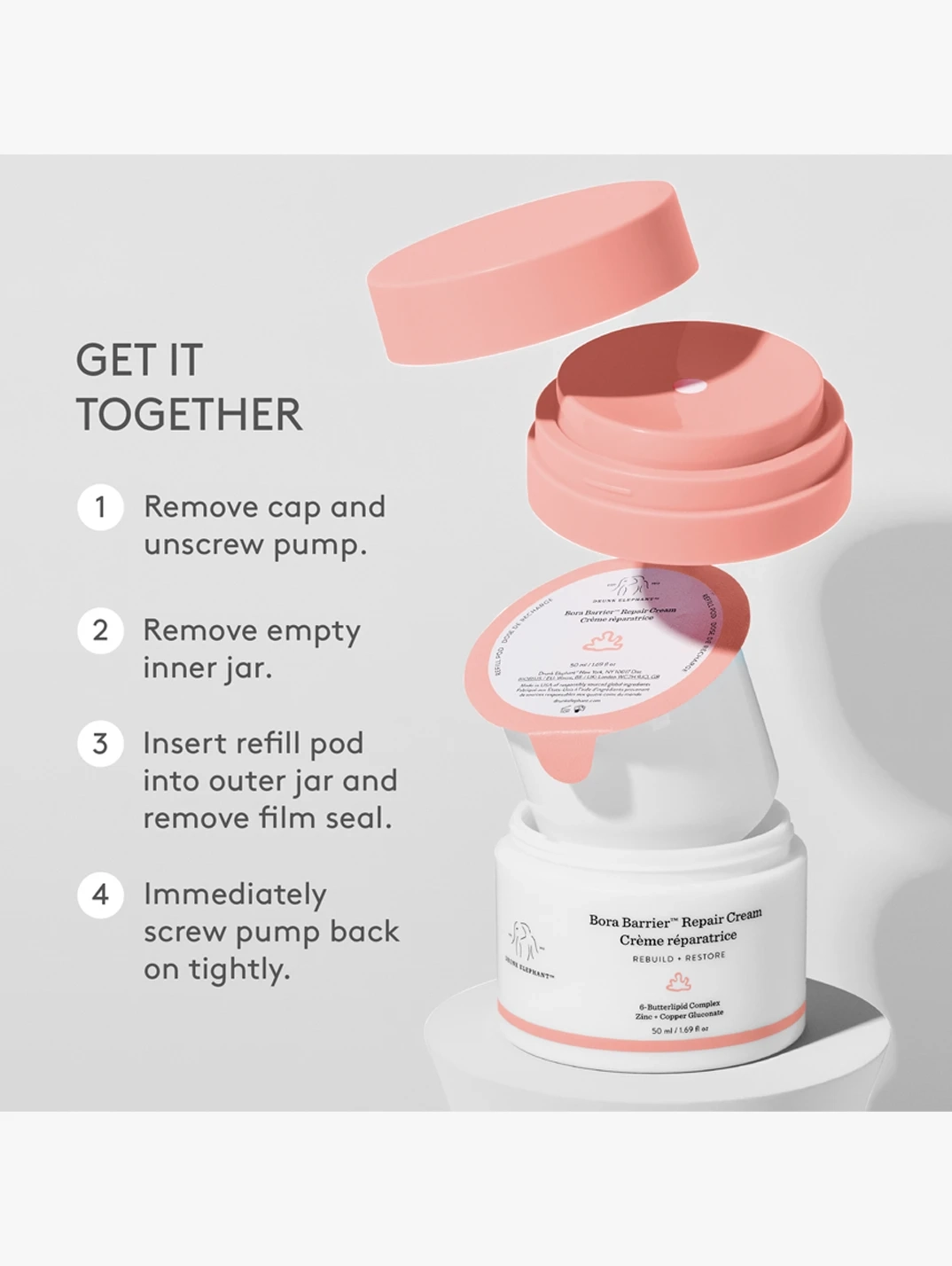 Alternative Image DRUNKELEPHANT Made To Moisture Bora Barrier Repair Cream