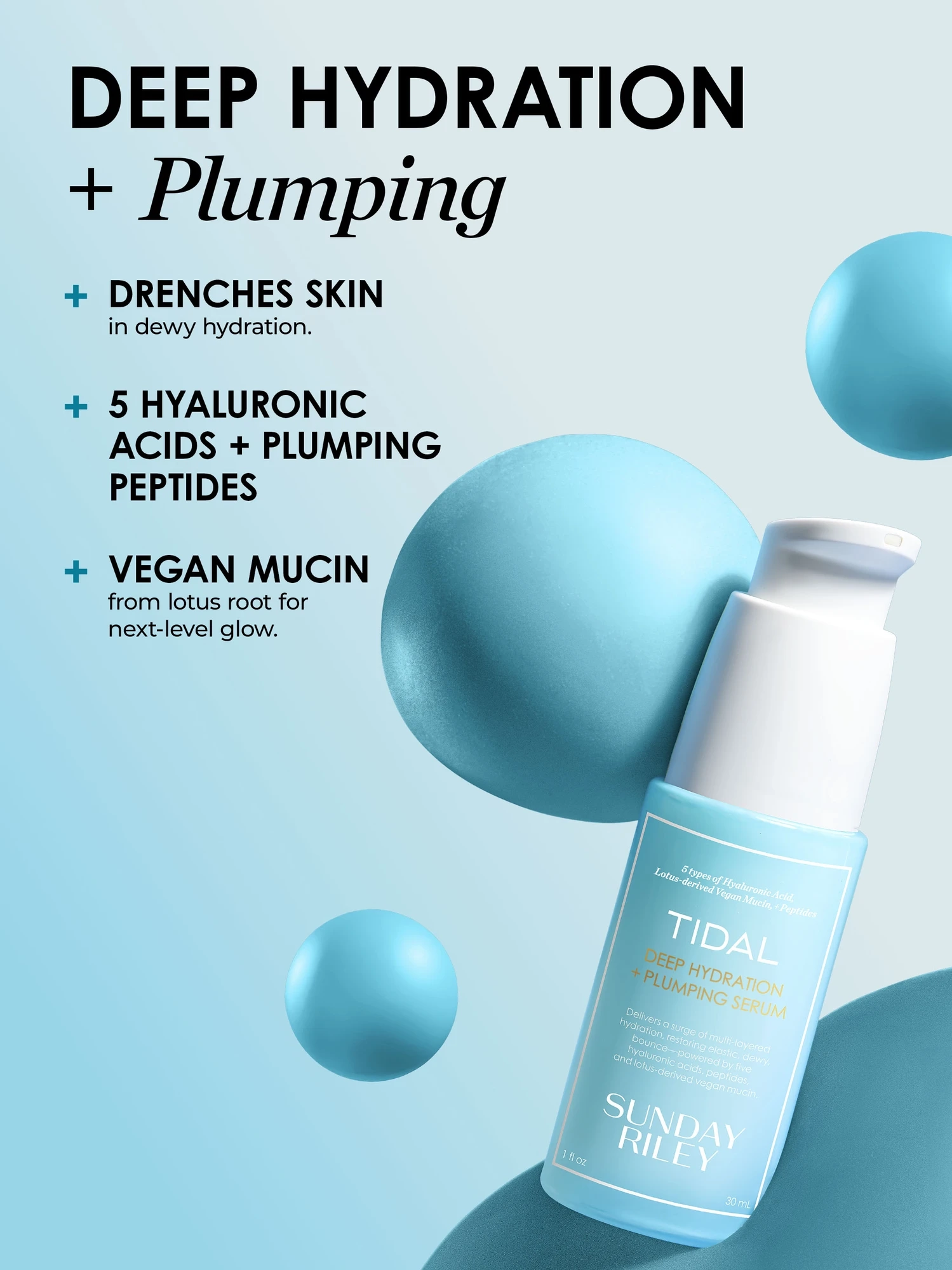 Alternative Image SUNDAYRILEY Tidal Deep Hydration And Plumping Serum