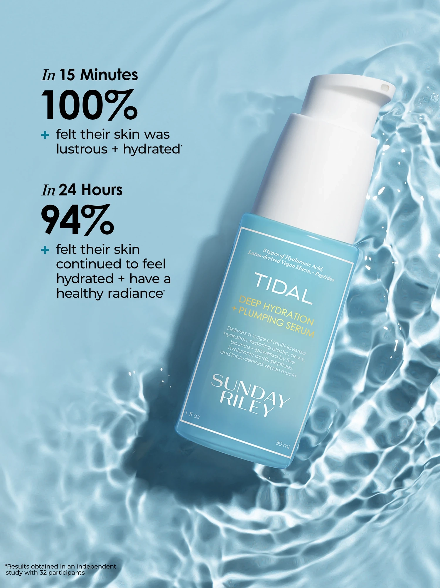 Alternative Image SUNDAYRILEY Tidal Deep Hydration And Plumping Serum