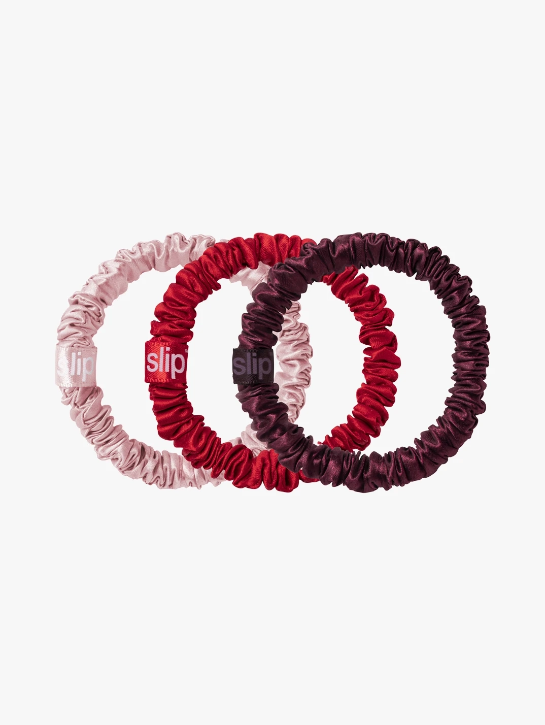 Alternative Image Slip Pure Silk Skinny Scrunchie Trio Ornament
