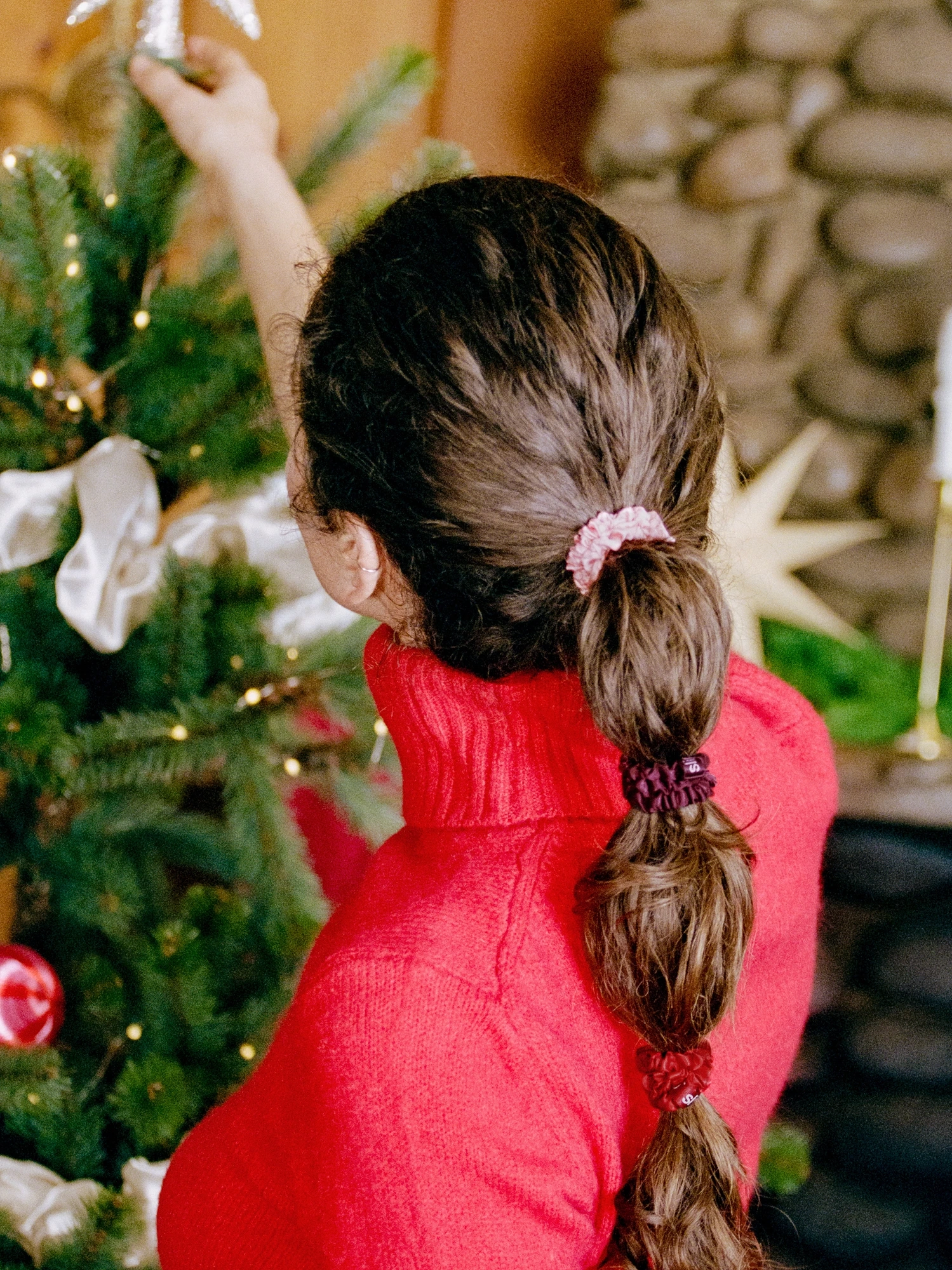 Alternative Image Slip Pure Silk Skinny Scrunchie Trio Ornament