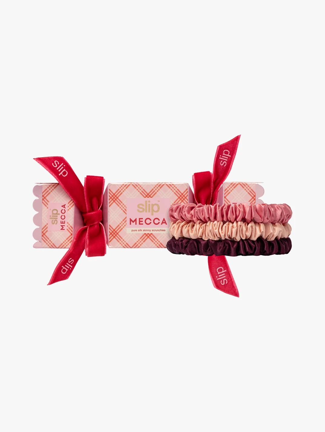 Hero Slip Pure Silk Skinny Scrunchie Trio Cracker