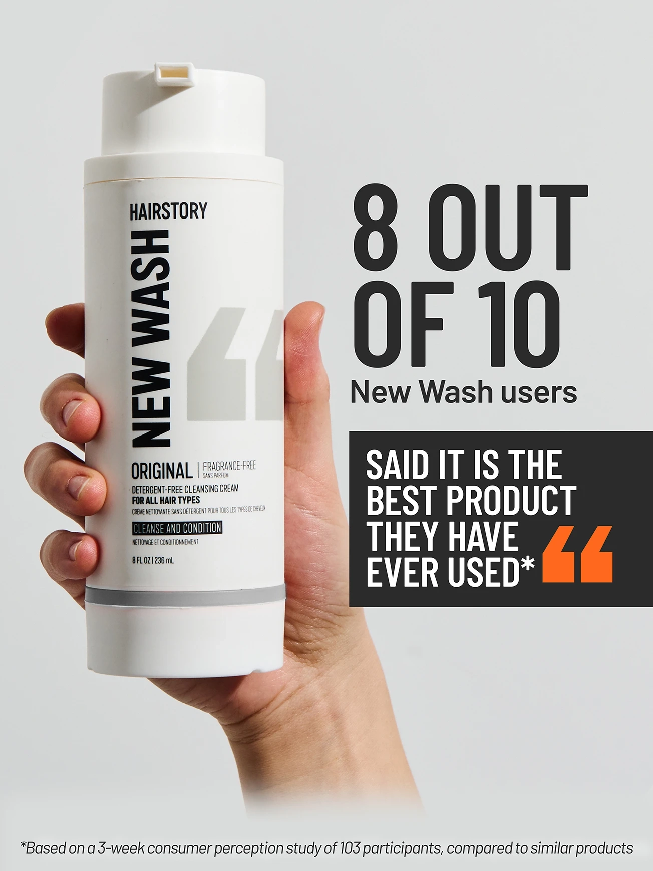 Alternative Image Hairstory New Wash Original Fragrance Free