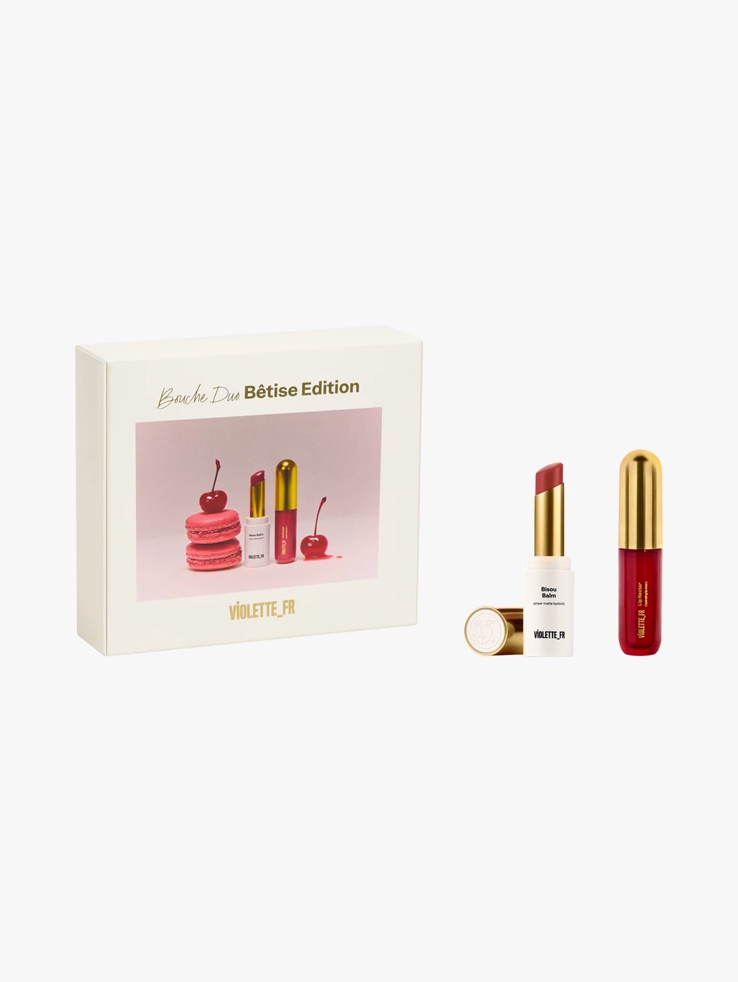 Hero VIOLETT E_ FR Bouche Duo Bêtise Edition Bisou Balm& Lip Nectar Gift Set