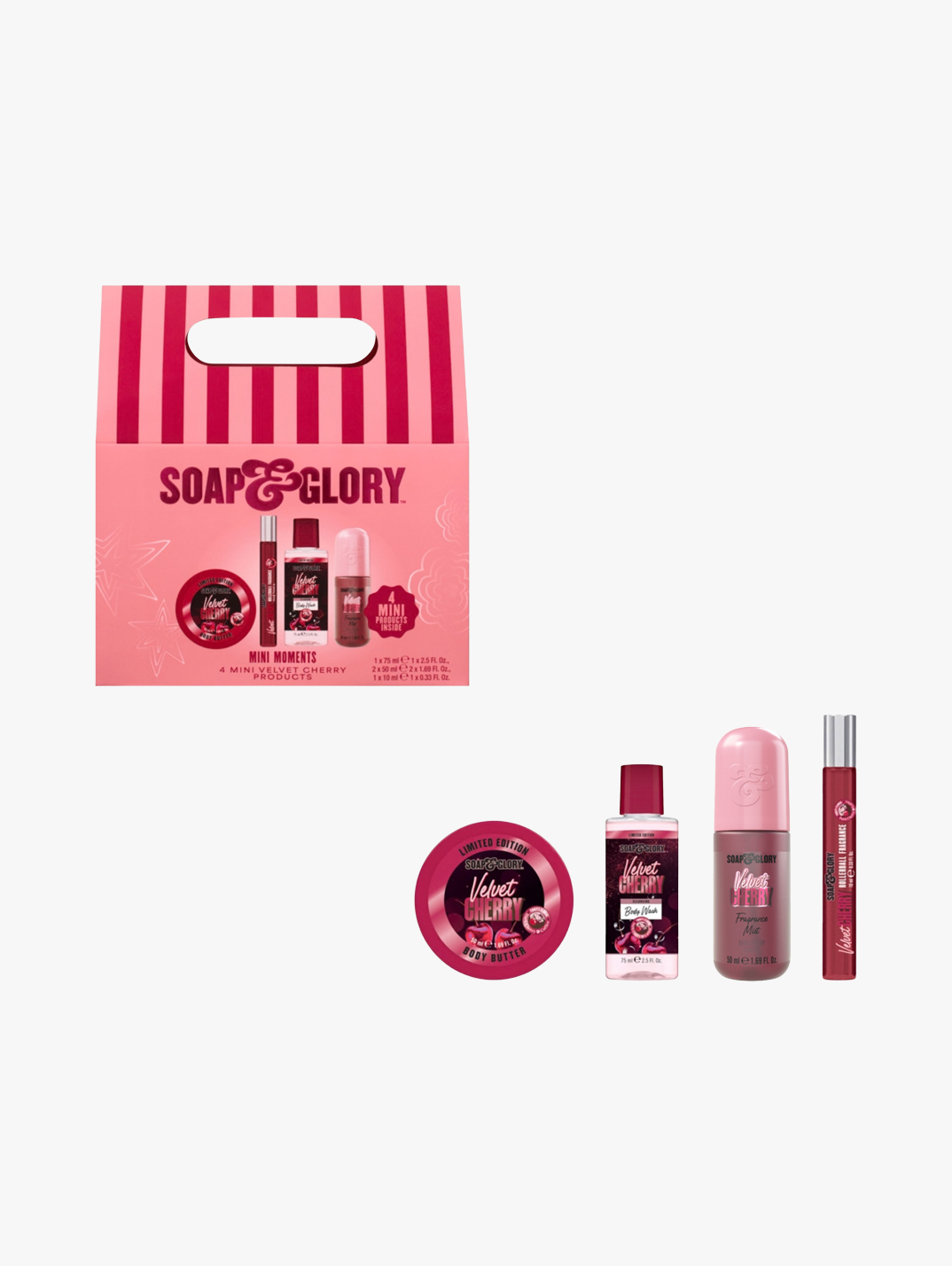 Velvet Collapse Soap & Glory - Velvet Cherry Gift Set | MECCA