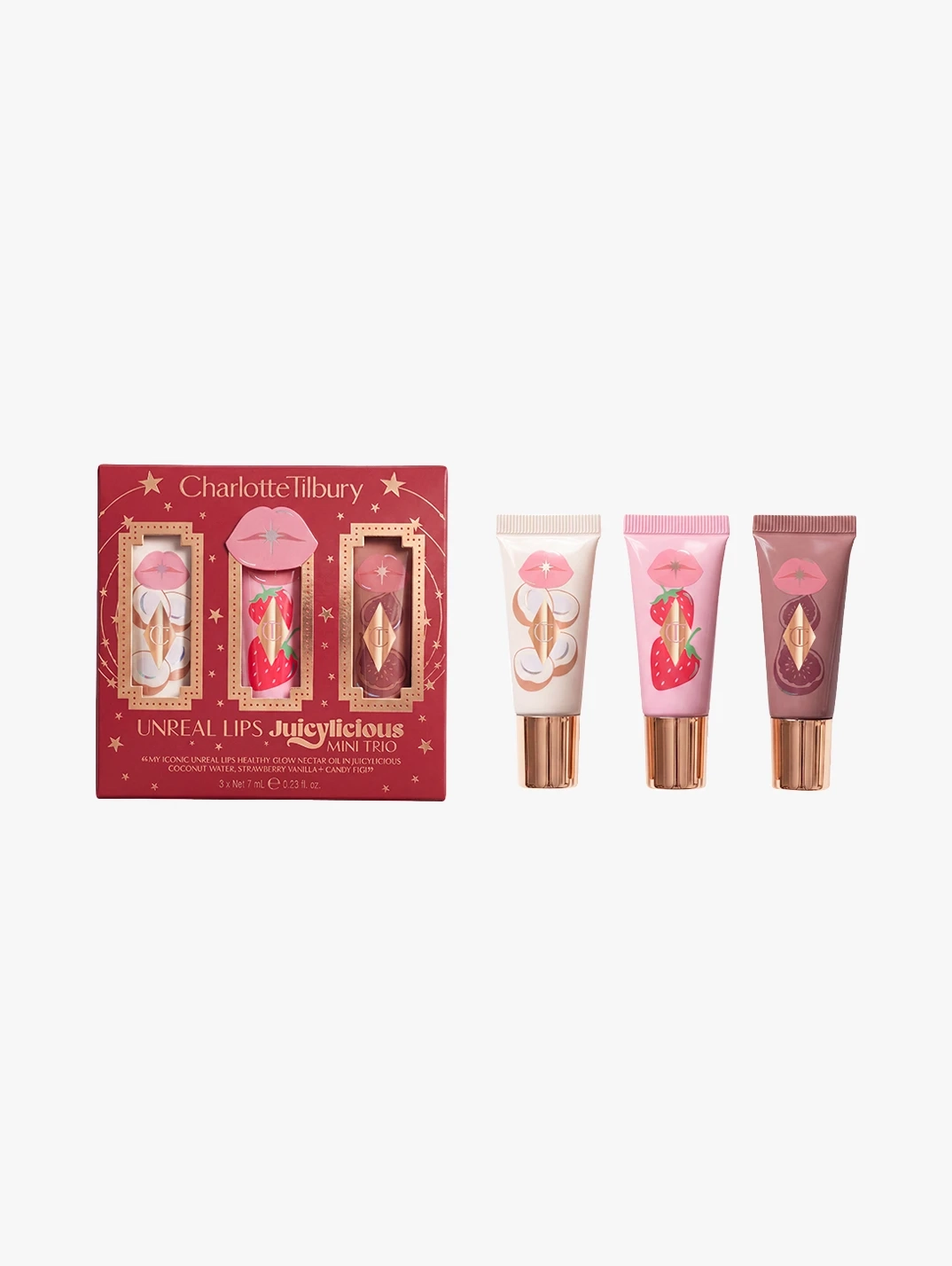 Hero Charlotte Tilbury Unreal Lips Juicylicious Mini Trio