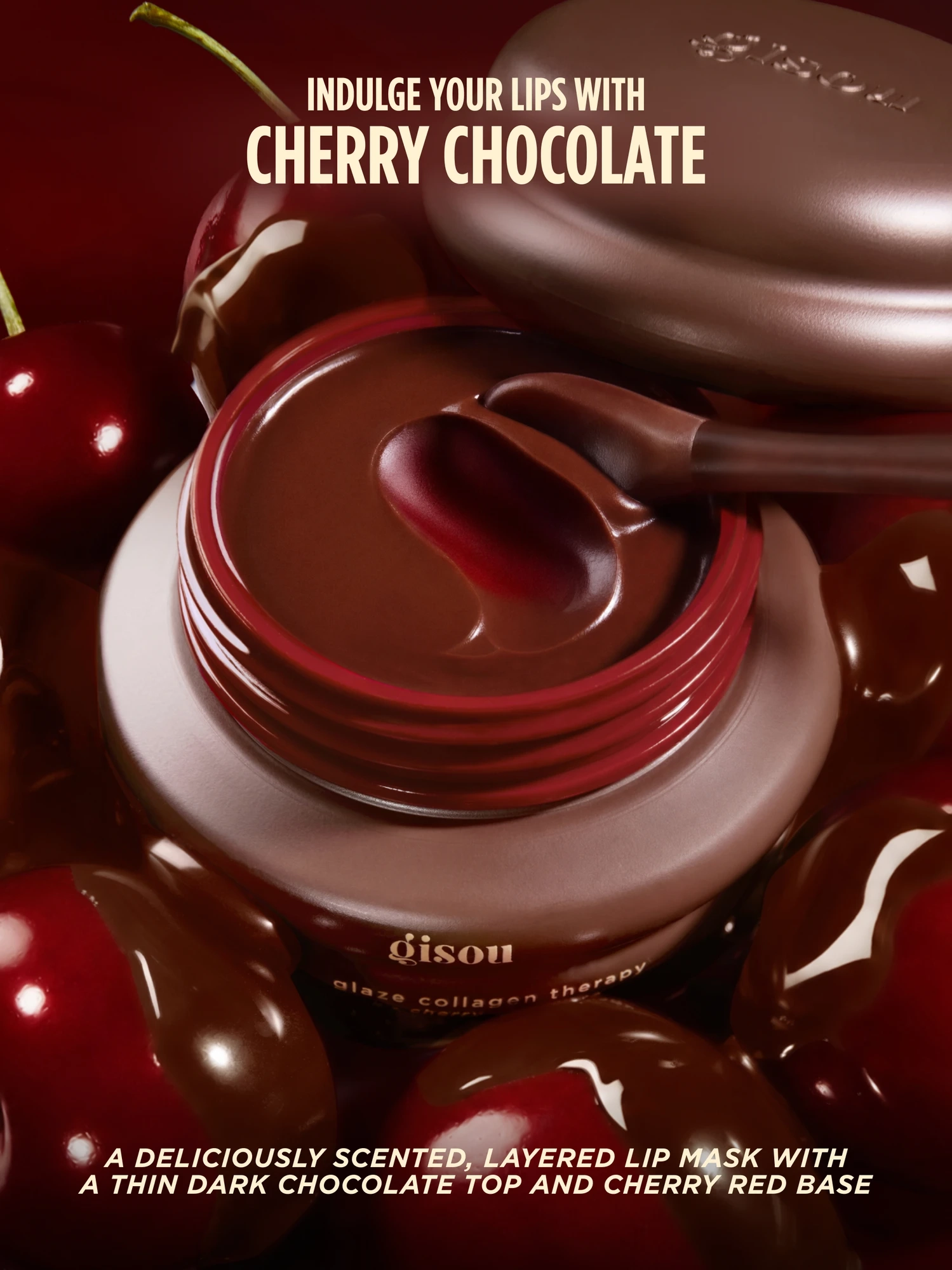 Alternative Image Gisou Honey Glaze Collagen Therapy Lip Mask Cherry Choc
