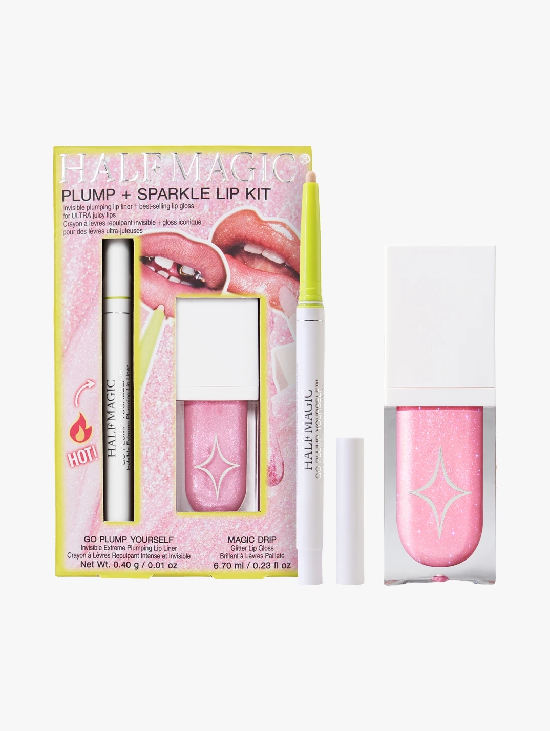 Hero Half Magic Plump+ Sparkle Lip Kit