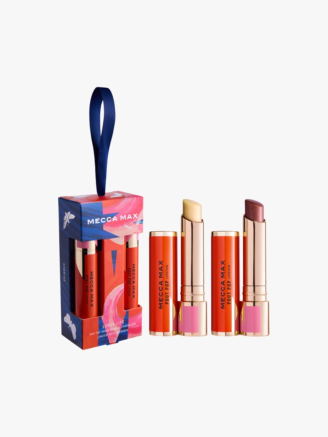 Hero MECCAMAX Lunar Lips Pout Pop Sheer Shimmer Lipstick Duo (2)