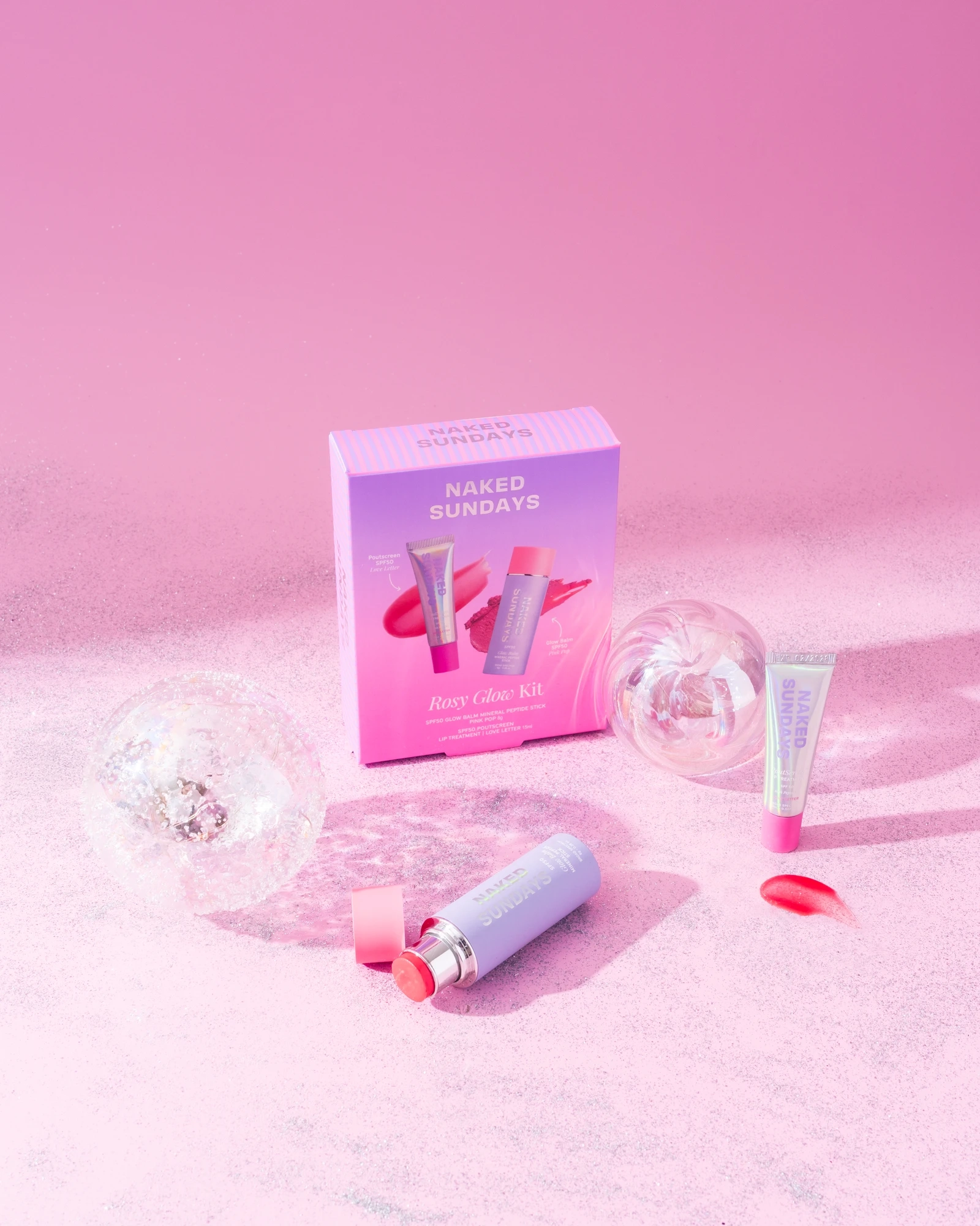 Alternative Image NAKEDSUNDAYS Rosey Glow Kit