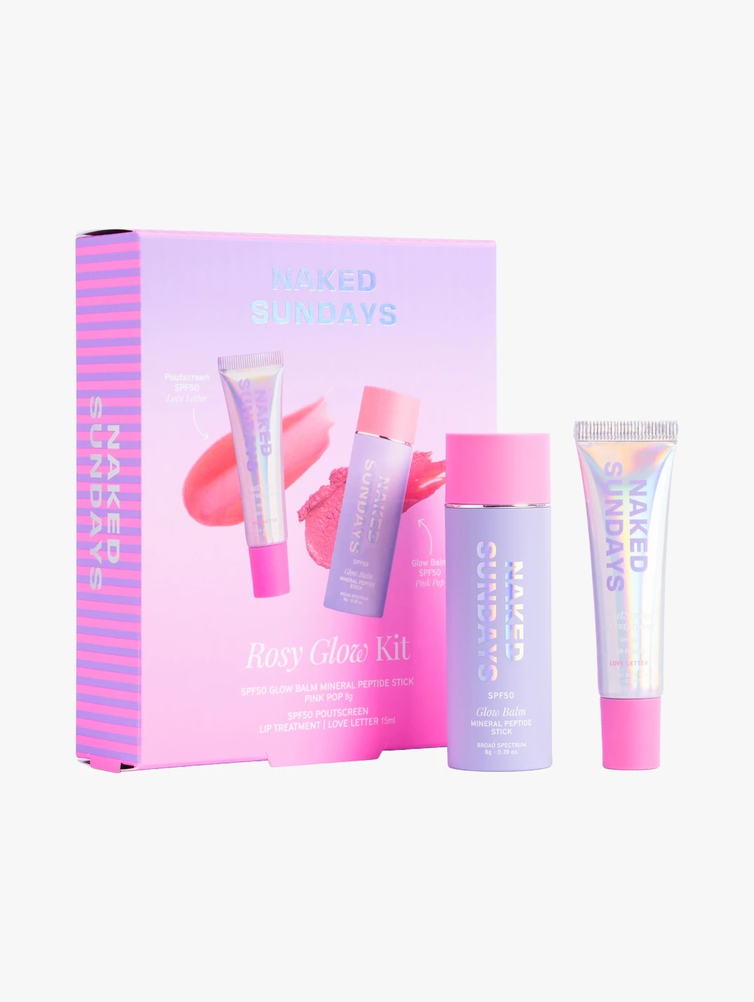 Hero NAKEDSUNDAYS Rosey Glow Kit
