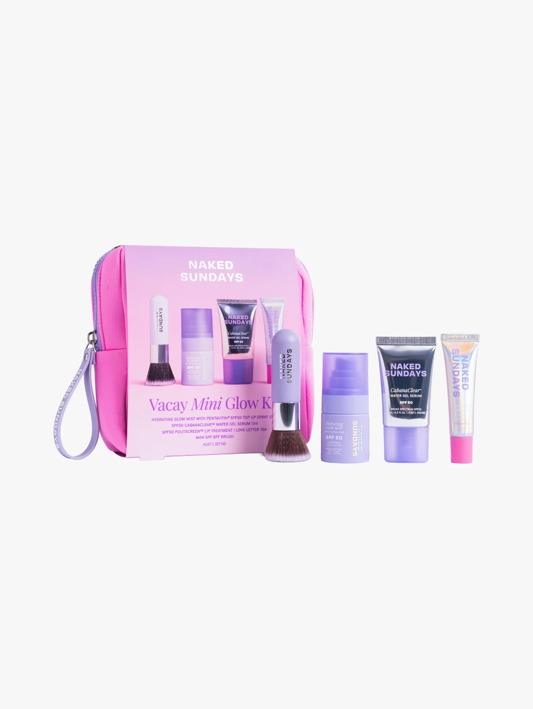Hero NAKEDSUNDAYS Vacay Glow Minis Kit