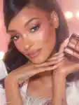 Jourdan holding the Luxury palette