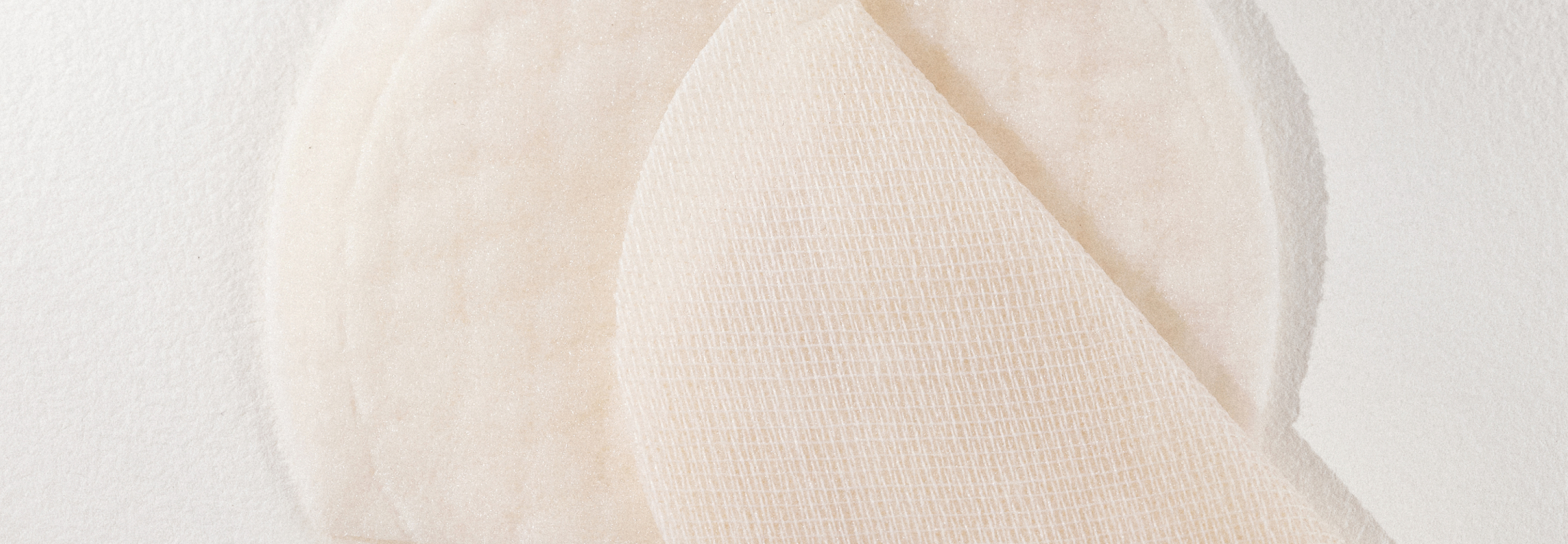 cotton rounds covered in micellar water