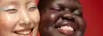 two models smiling