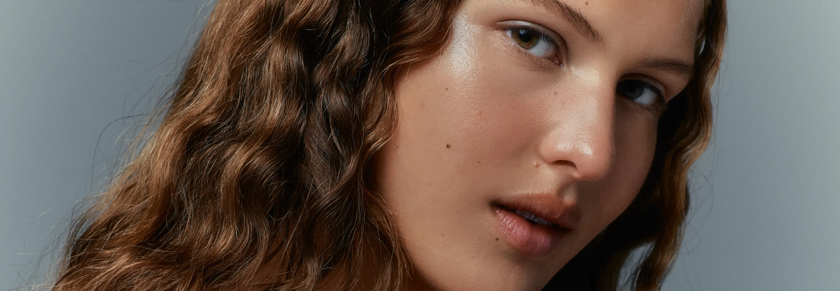 model looking at the camera
