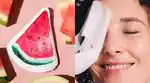 Glow Recipe Mask and Sheet Mask on Model 